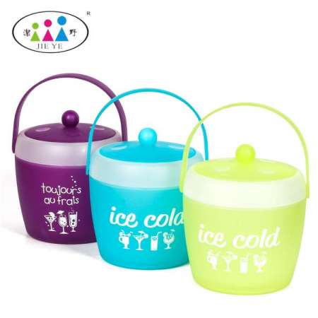 Excellent Quality  Plastic Ice Bucket With Handle And Tong