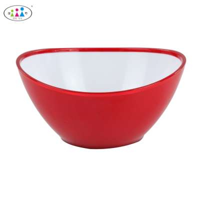 Double walled melamine round serving bowl