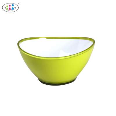 Fashion taco  salad mixing bowls plastic double-color salad bowl wholesale