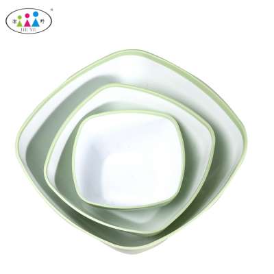 Good Price fruit double sided plastic double-color salad bowl wholesale